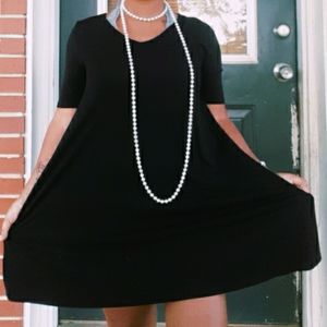 Boutique mini black dress